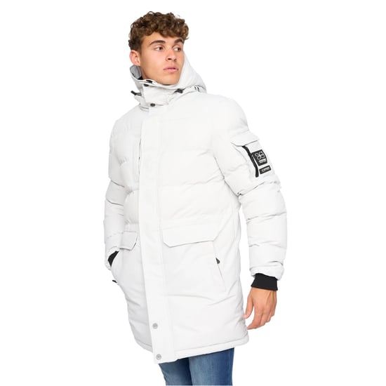 Crosshatch Heren Milwaka lange gewatteerde jas (Stopverf) - Image 1
