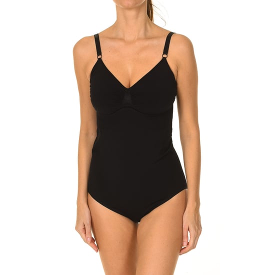 Women's shaping bodysuit with straps and V-neckline 510119
