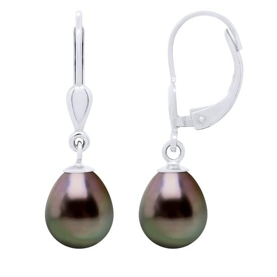 Örhängen av silver 925 och äkta odlade Tahitipärlor pärla 8-9 mm - Image 1