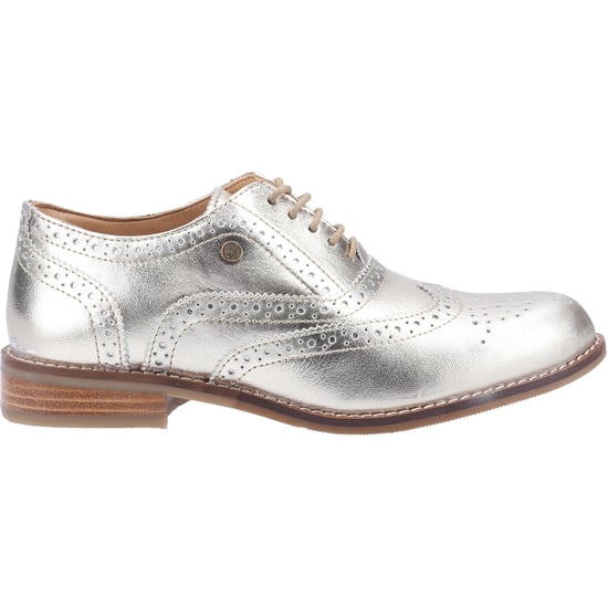Hush Puppies Natalie Female Lace Ladies Shoes GOLD - Image 4