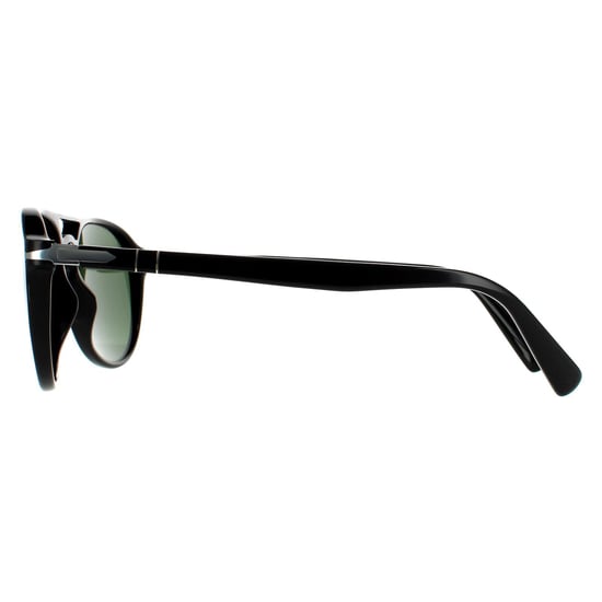 Persol Aviator Unisex Svarta Gröna Solglasögon - Image 3