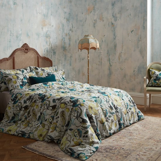 EW by Edinburgh Weavers Morton Floral Premium Cotton Sateen Duvet Cover Set