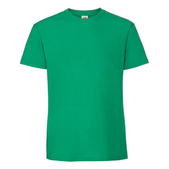 Fruit of the Loom Mens Iconic Premium Ringspun Cotton T-Shirt (Kelly Green) - Image 1