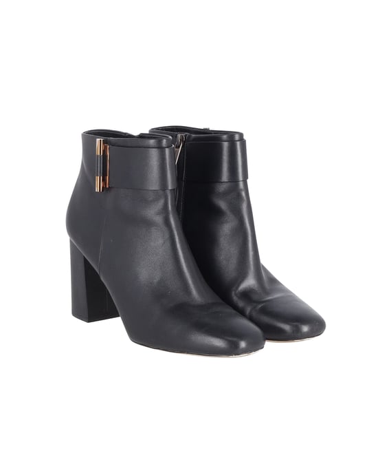 Michael Kors Gloria Ankelstövlar i svart läder - Image 4