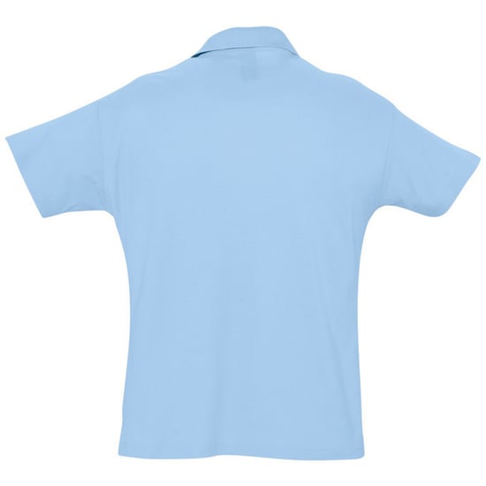 SOLS Heren Zomer II Pique Poloshirt met korte mouwen (Hemelsblauw) - Image 2