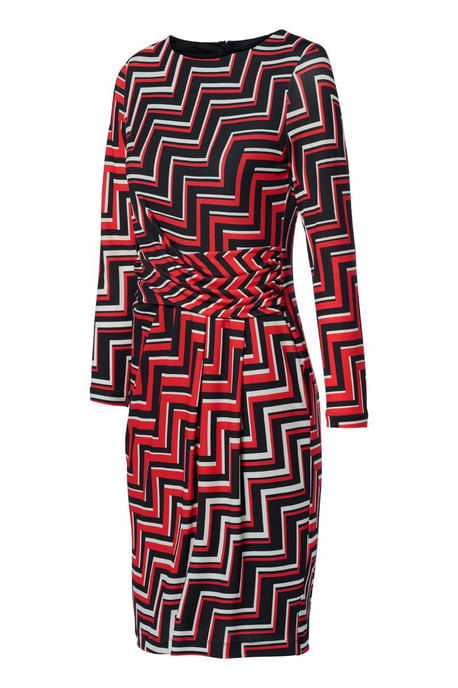 Eloise Print Jurk Rood / Multi - Image 3