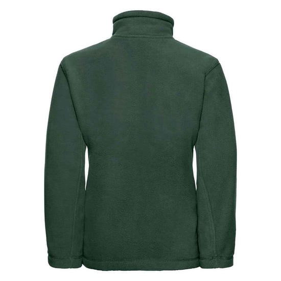 Russell Fleecejack met volledige rits voor kinderen/Kinderen (Fles groen) - Image 2