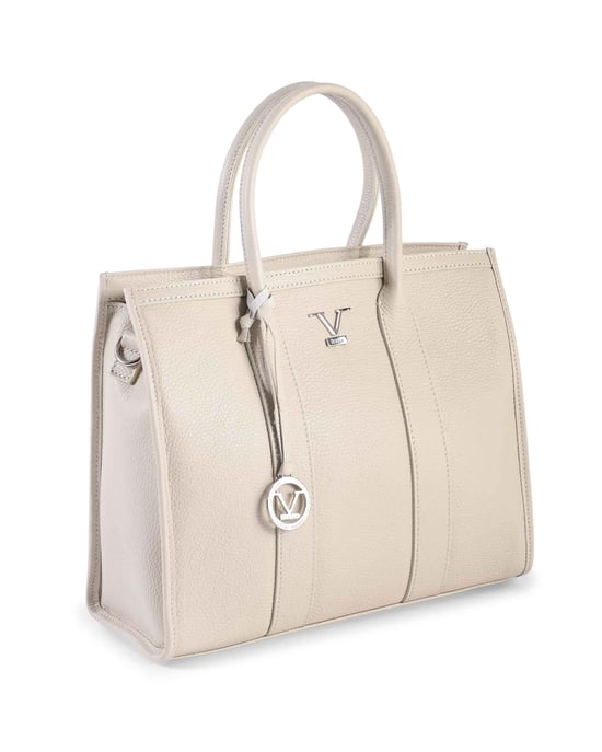 V Italia Womens Handbag CA1030 Dollaro Beige - Image 3