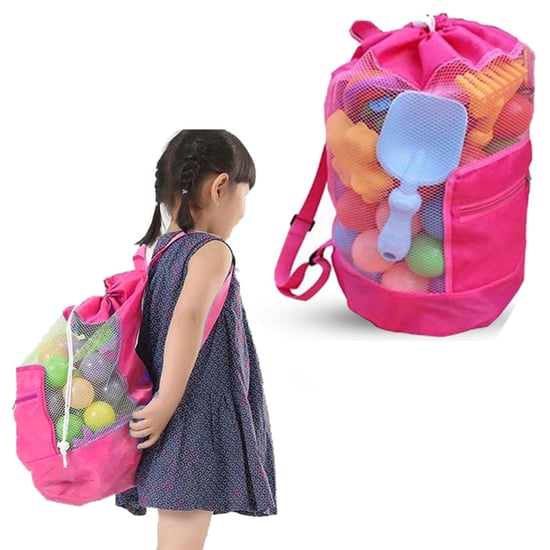 Doodle Storage Toy Play Mat Drawstring Organizer Foldable Large Kids Bag - Pink