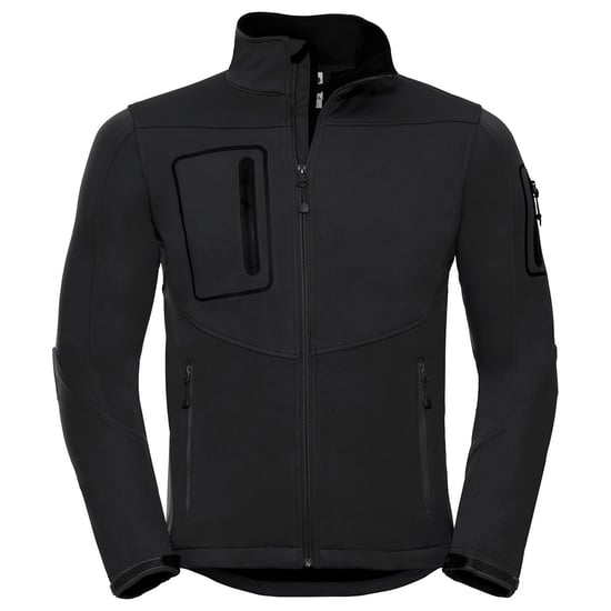 Russell Mens Sports Soft Shell Jacket (Black) - Image 1