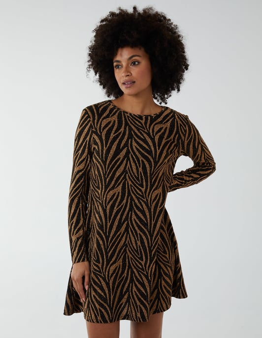 Lurex Swing Mini Dress