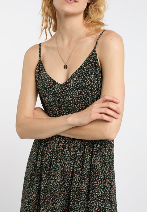 Dreimaster Jurk Dames Zwart Veelkleurig - Image 5