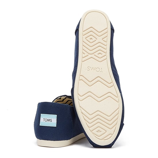 TOMS Alpargata Bomull Canvas Dam Navy Espadrilles - Image 4