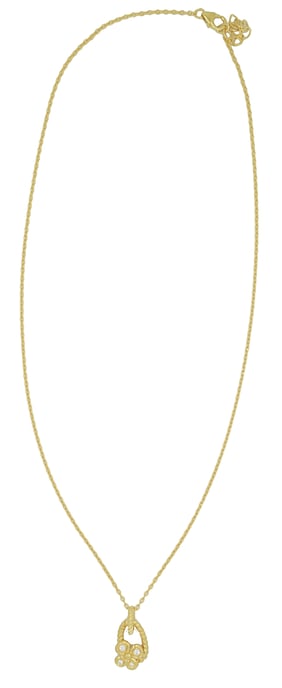 Orphelia Women's 925 Sterling Silver Set: Chain-Pendant + Earrings - Gold SET-6020/2