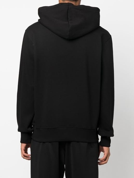 Versace Jeans Zwarte Katoenen Hooded Sweatshirt met Logo Details - Image 2