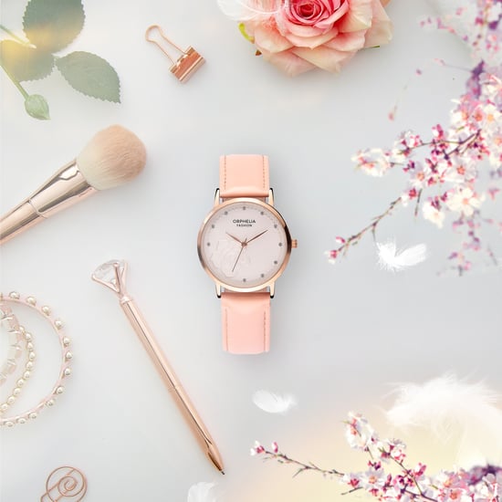 Orphelia Fashion Petal Blossom Dames Roze Horloge OF711902 - Image 4