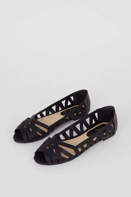 Prim Peep Toe Ballet Flats - Image 3
