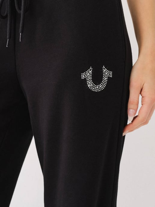 Horseshoe French Terry Wide Leg in Black