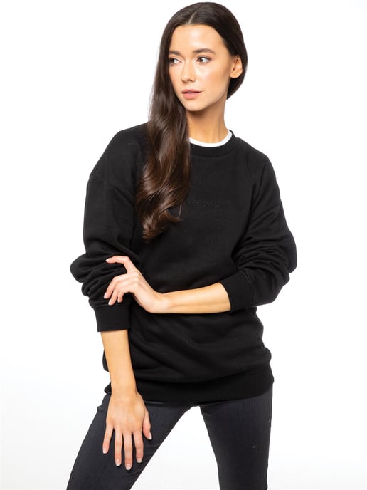 Enzo Ladies Embriodered Oversized Sweatshirt