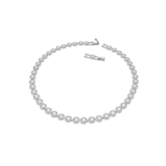 Swarovski 'Angelic' Women's Base Metal Necklace - Silver 5117703 - Image 2