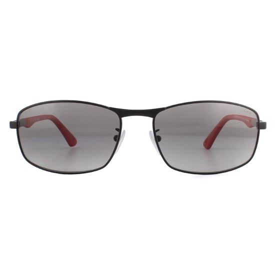 Police Sunglasses Brooklyn 8 SPL530 531Z Semi Matte Black Red Grey Gradient Polarized