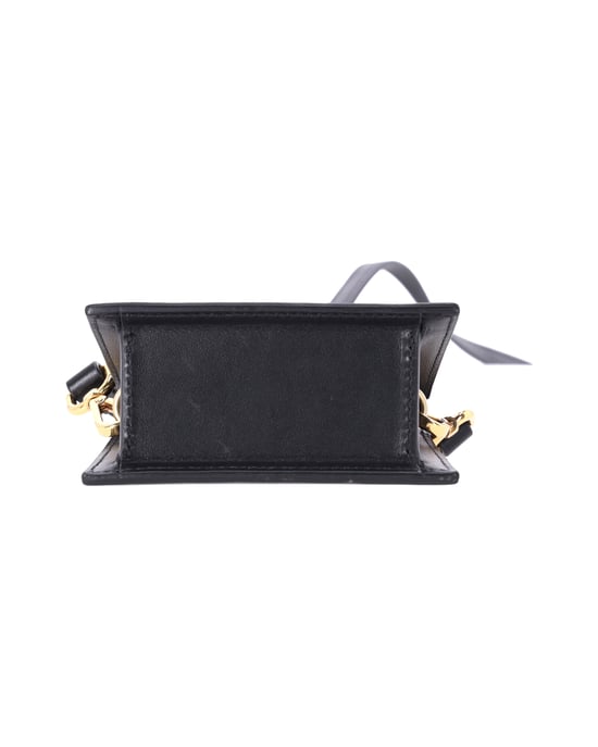 Jacquemus Le Chiquito Top Handle-väska i svart läder - Image 5
