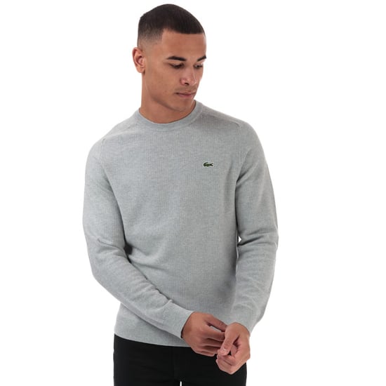 Men's Lacoste Textured Sweatshirt in Grey
