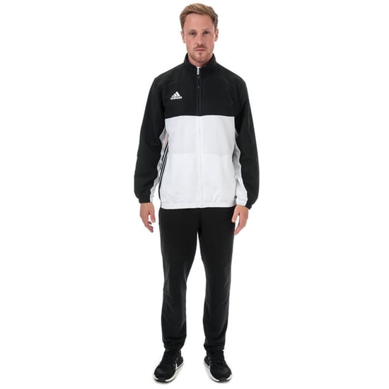 Men's adidas T16 Team Jacket in Black-White