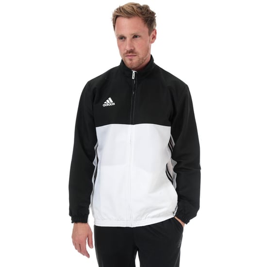 Men's adidas T16 Team Jacket in Black-White