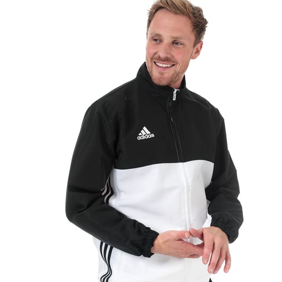 Men's adidas T16 Team Jacket in Black-White