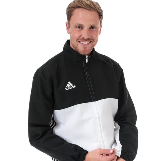 Men's adidas T16 Team Jacket in Black-White