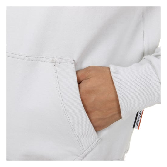 Andrew Charles Mens Hoodie Long Sleeves Round Neck Light Grey FIFI