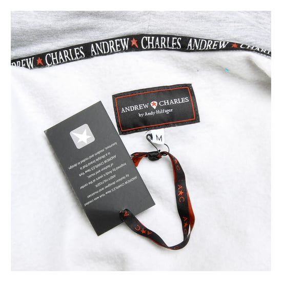 Andrew Charles Mens Hoodie with Zip Long Sleeves Round Neck Light Grey FELA