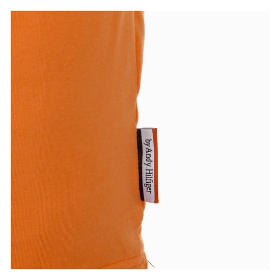 Andrew Charles Mens T-Shirt Short Sleeves Round Neck Orange KEITA