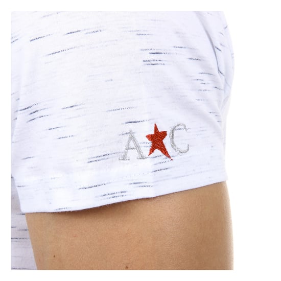 Andrew Charles Mens T-Shirt Short Sleeves V-Neck White CONNOR
