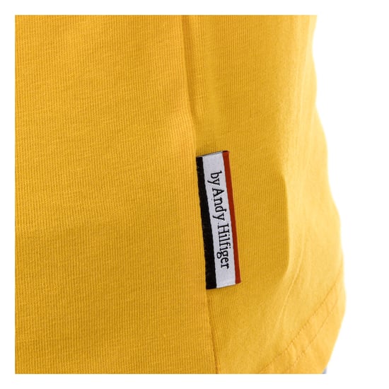 Andrew Charles Mens T-Shirt Short Sleeves V-Neck Yellow KENAN