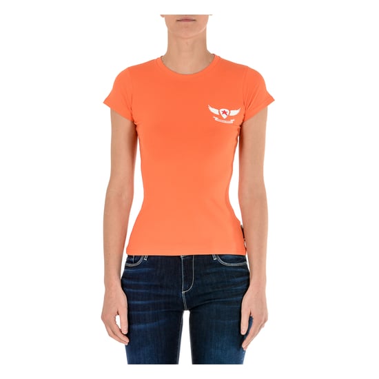 Andrew Charles Womens T-Shirt Short Sleeves Round Neck Orange TARANA