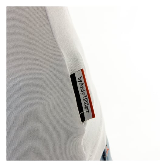 Andrew Charles Womens T-Shirt Short Sleeves V-Neck White TAPIWA
