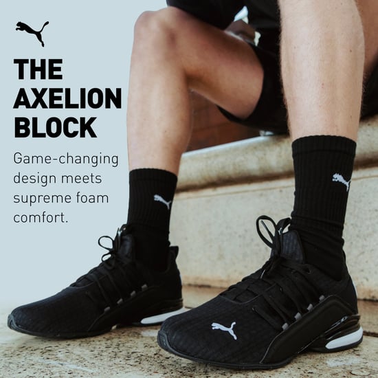 PUMA Mens Axelion Block Running Shoes