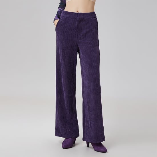 Velvet straight pants - Image 1