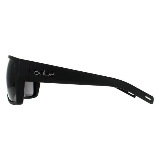 Bolle Square Mens Matte Black TNS Grey Polarised Sunglasses - Image 3