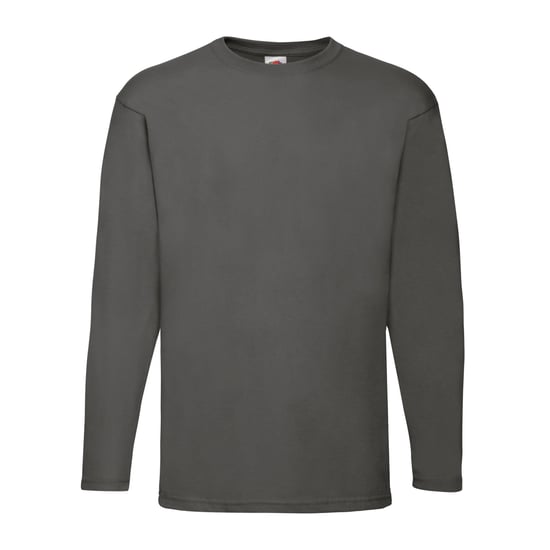 Fruit of the Loom Mens Valueweight Heather Long-Sleeved T-Shirt (Light Graphite) - Image 1