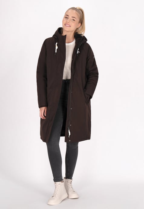 Schmuddelwedda Winter parka Dames donkerbruin - Image 2