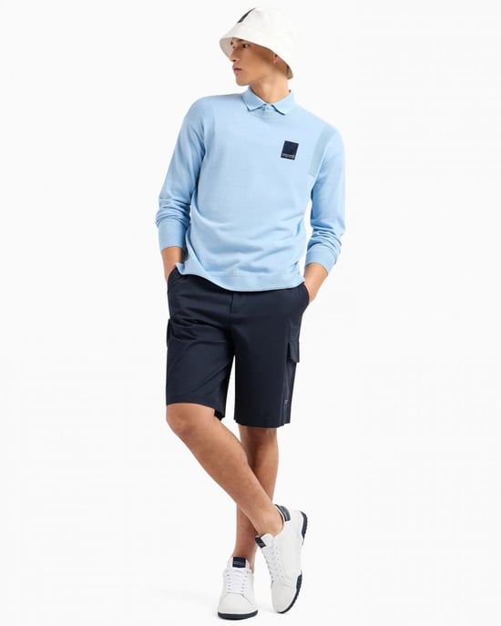 Armani Exchange Mens Milano Edition Cargo Shorts - Image 4