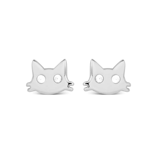 Luxenter zohi earrings made of 925 sterling silver and rhodium plated finish zirconia