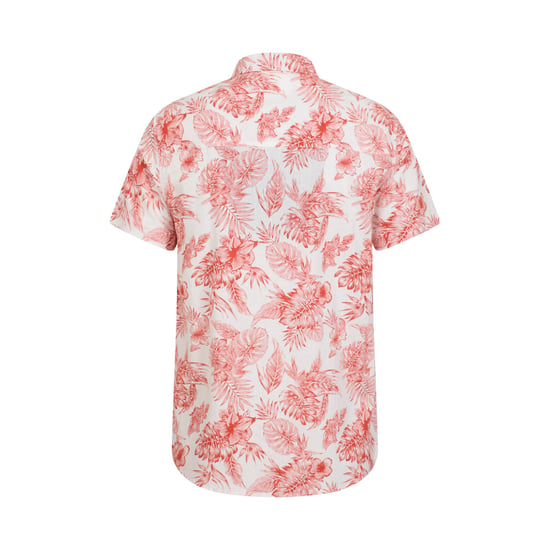 Mountain Warehouse Mens Tropical Leaves Shirt (Rust/White)