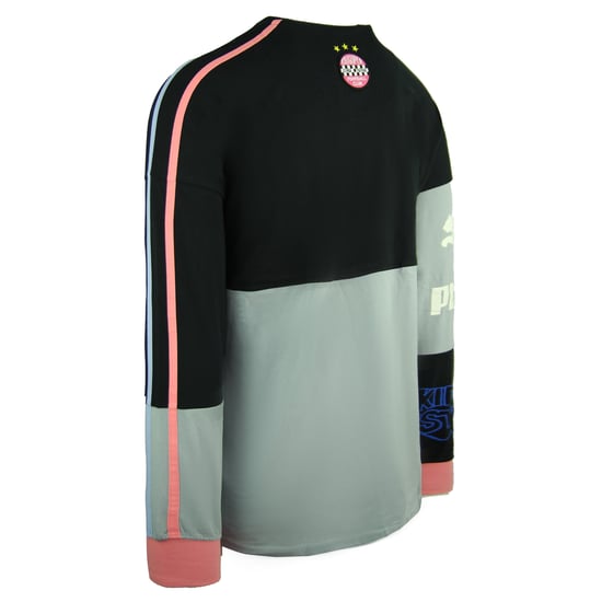 Puma x Kidsuper Studios Long Sleeve Crew Black Mens Football Club Top 598464 01