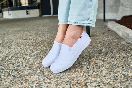 Keds Women's Double Decker White Slip-On Sneakers with Canvas Upper - Image 2