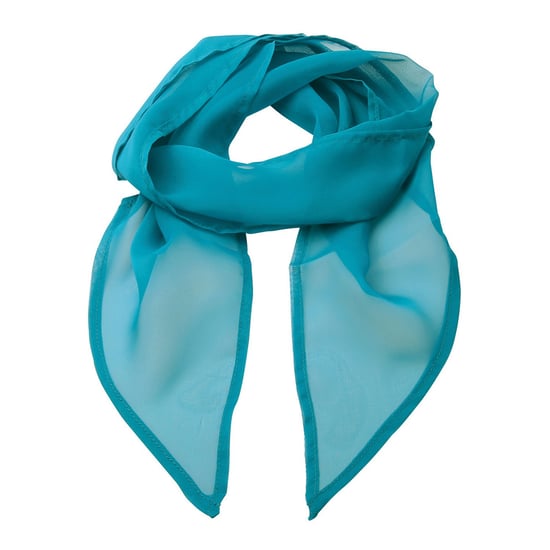 Premier Uniseks sjaal van chiffon in kleuren voor volwassenen (Teal) - Image 1
