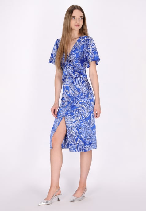 Dreimaster Jurk Dames wit lila - Image 3